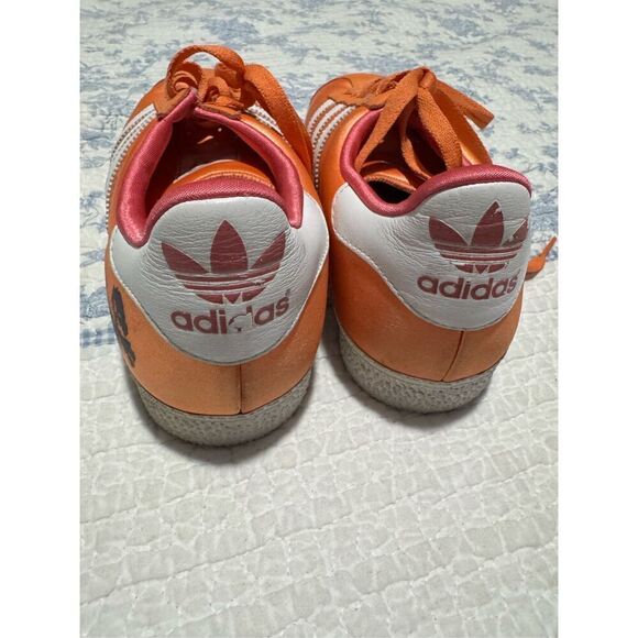 Adidas Gazelle Orange trainers leather 8 1/2 - Picture 10 of 12